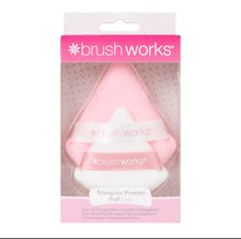 Load image into Gallery viewer, Brushworks triangular powder puff duo
